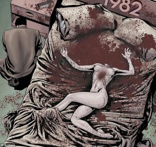 La cruel escena de la novela gráfica de terror Syndrome. En el prólogo, el autor interpela al lector: Si te encantara lastimar cosas, ¿qué harías?” (Getty)