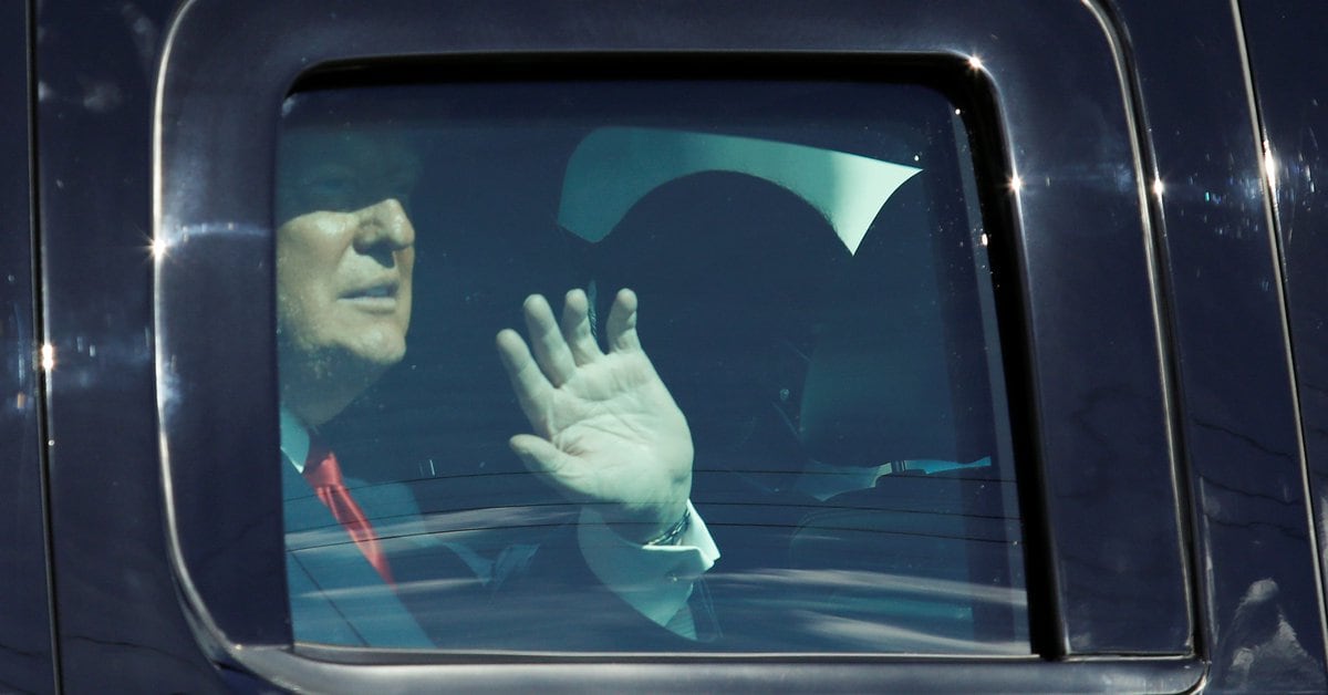Donald Trump arrived at his residence in Florida to begin his life as a common citizen