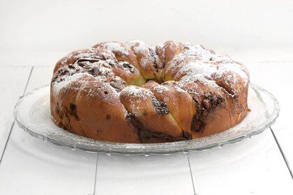 Rosca de Pascuas trenzada