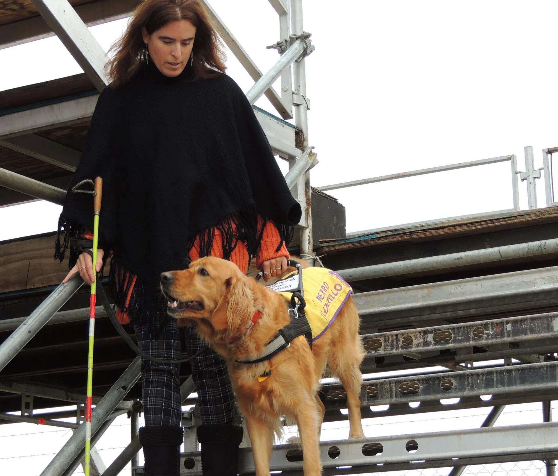 Hoy Canela es más que un perro para María Sol, es una compañía y ejemplo del programa de perros guías