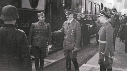 Adolf Hitler y Francisco Franco