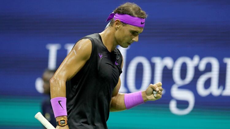 Rafael Nadal eliminó a Diego Schwartzman y avanzó a las semifinales del US Open (Elsa/Getty Images/AFP)