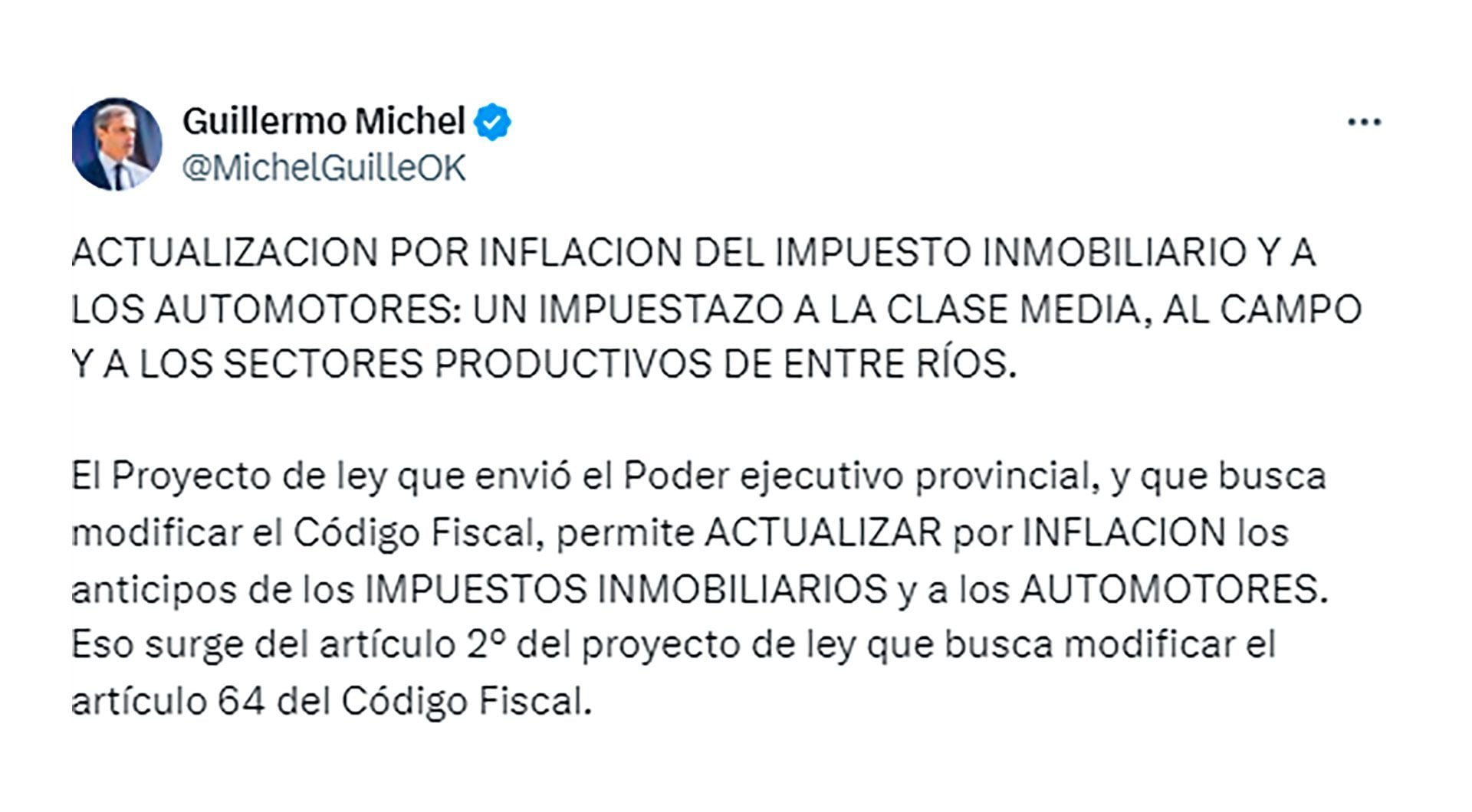 Impuesto Entre Ríos Michel