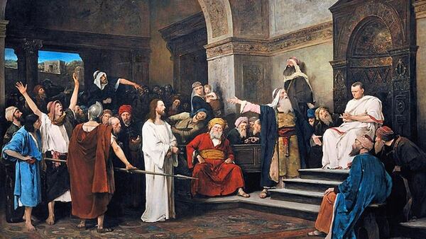 “Cristo ante Poncio Pilato”, pintura del artista húngaro Mihály Munkácsy
