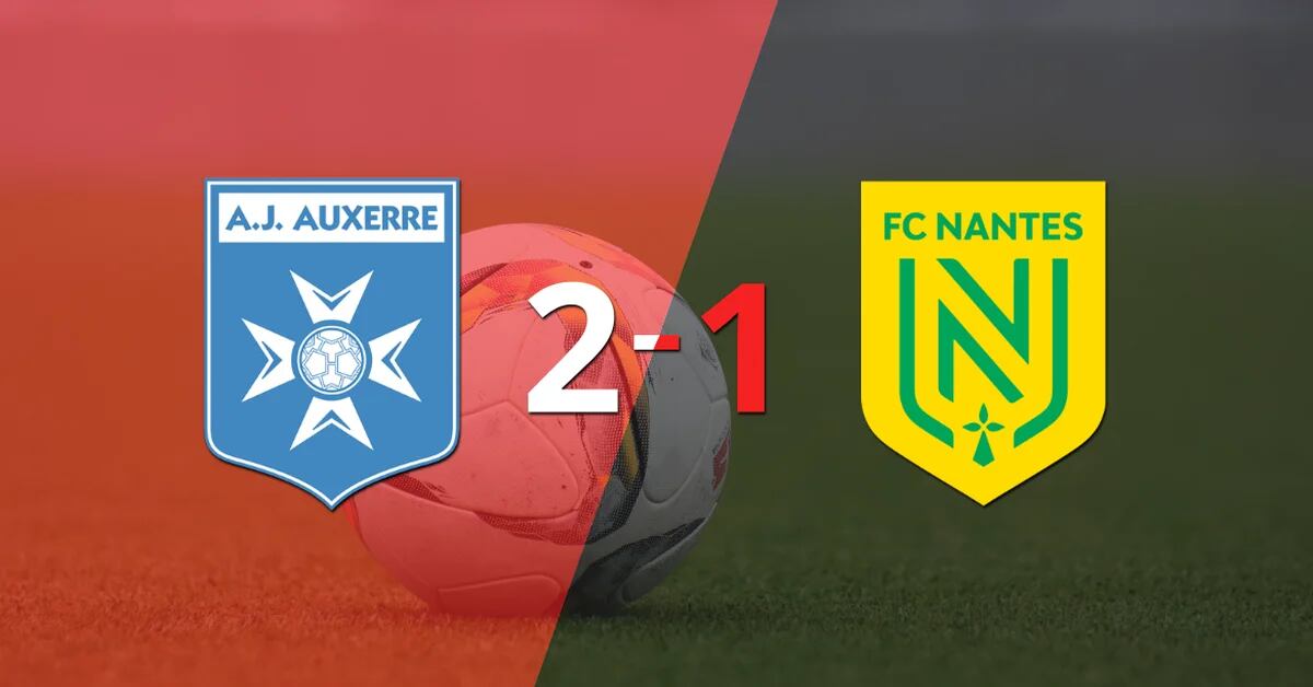 Auxerre picked up a 2-1 win at home to Nantes