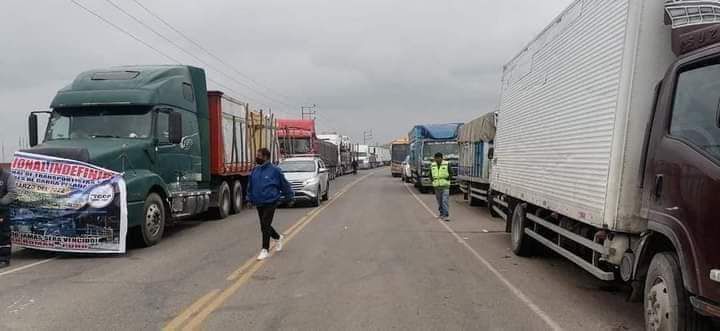 routes bloquées par l'arrêt des transporteurs