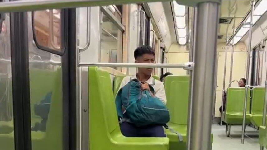 Metro hombre acoso. (Foto: Tomada de video/@viral_metro)
