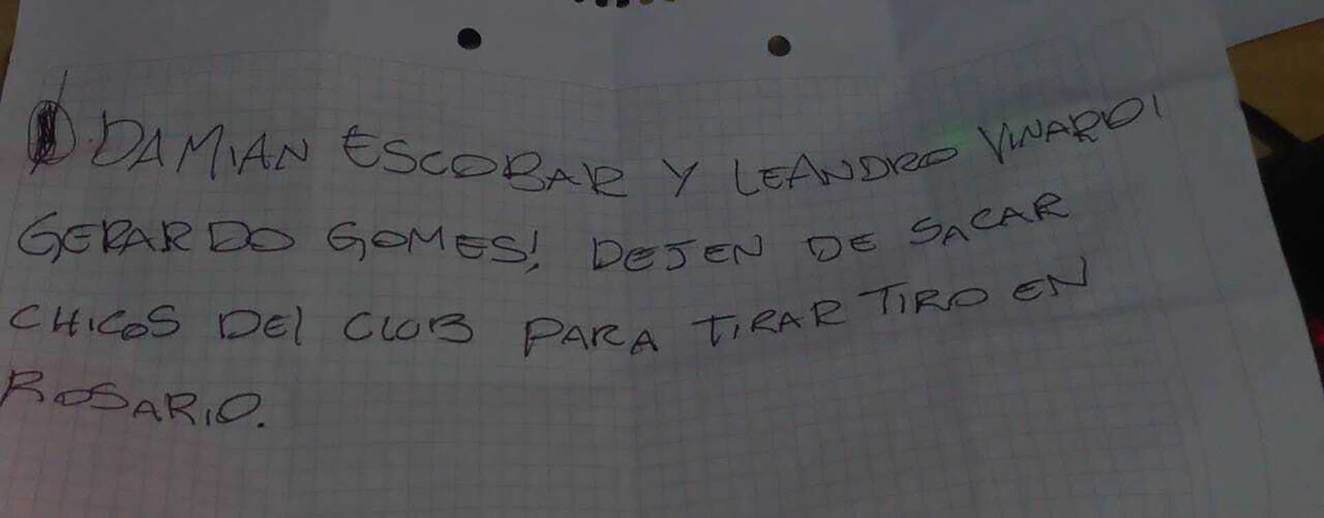 El mensaje que dejaron los asesinos de Jimi