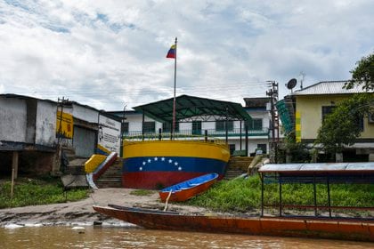 Vista de la ciudad de La Victoria, en Apure (Daniel Fernando MARTINEZ CERVERA / AFP)