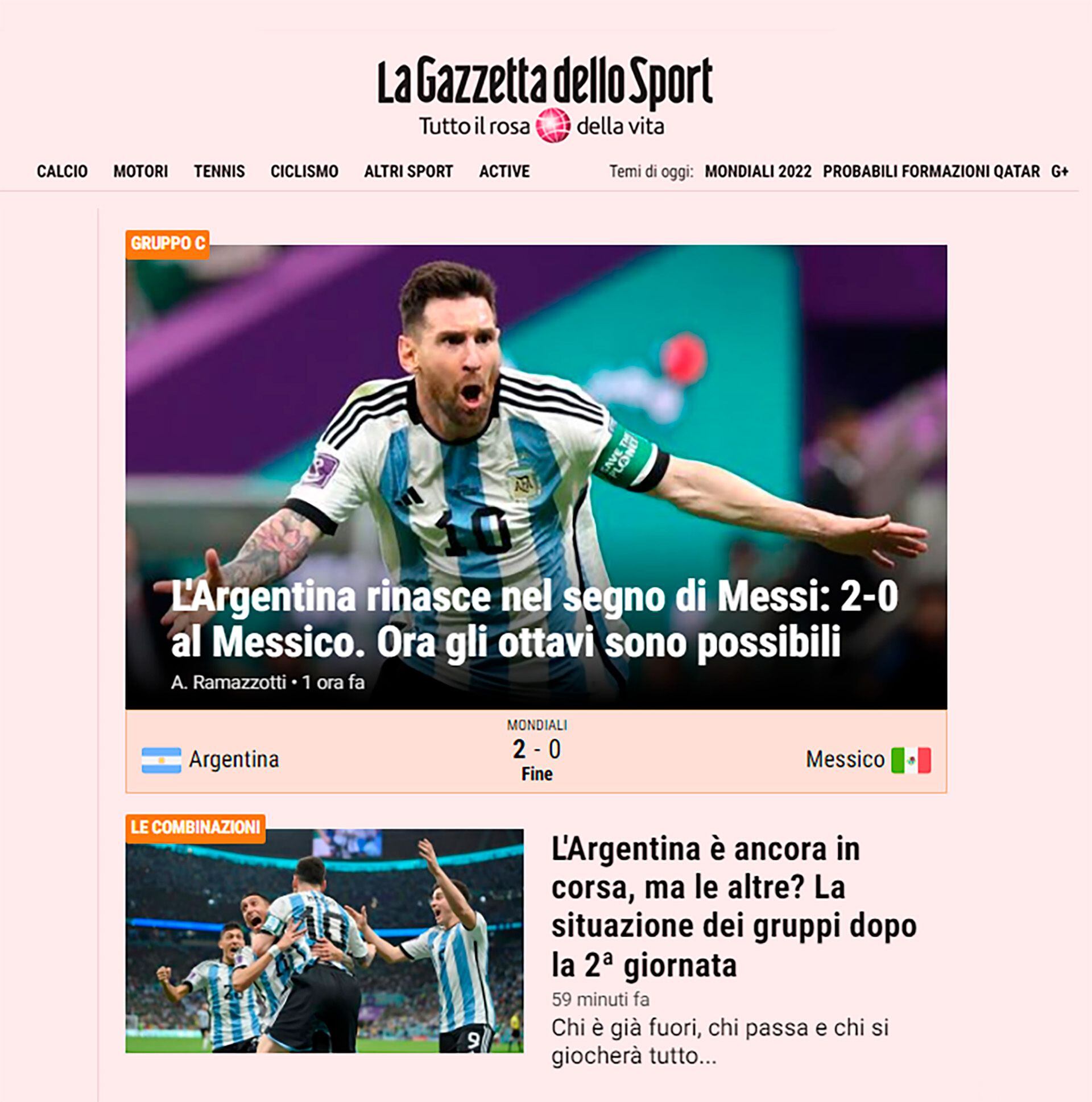 Medios del mundo sobre el triunfo de Argentina