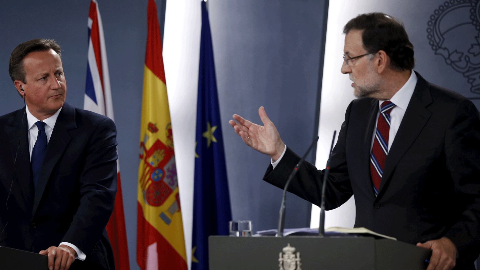Cameron se reunión con el presidente español Mariano Rajoy para tratar la situación de los refugiados Reuters 163