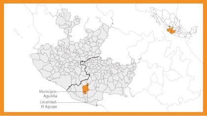 Desde hace 14 años, la comunidad de El Aguaje es punto de disputa del CJNG y Cárteles Unidos  (Mapa: Infobae México)