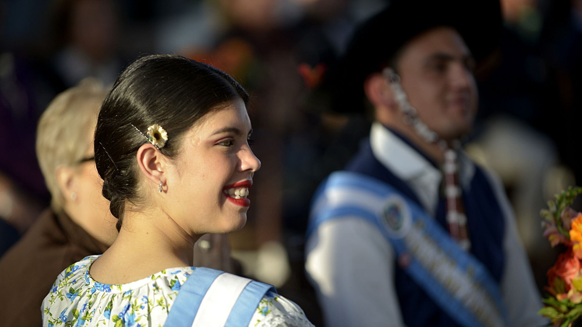 Bailarines de chamamé en la presentación en el CCK