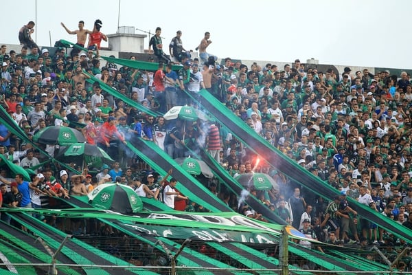 Los rusos fueron a ver el partido de Nueva Chicago frente a Riestra (NA)