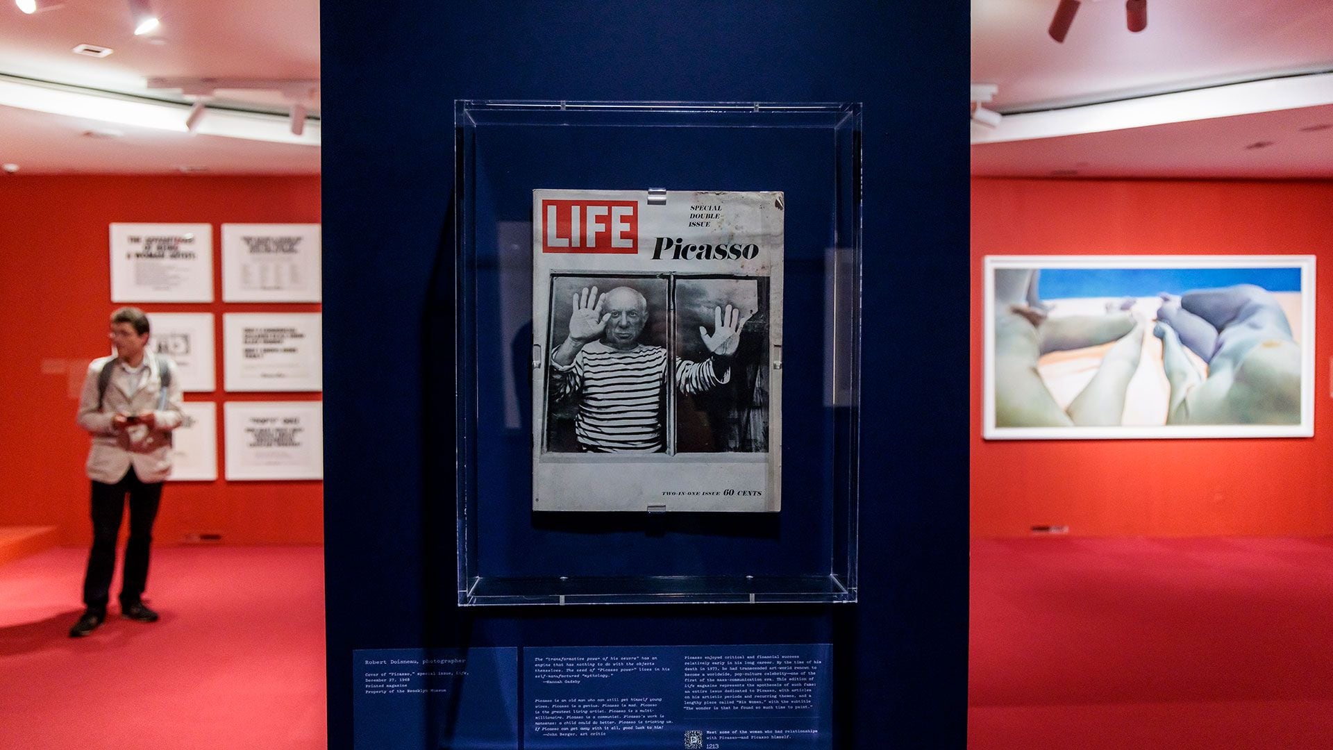 La exhibición explora de manera crítica el legado de Picasso desde una perspectiva contemporánea y feminista (EFE/EPA/JUSTIN LANE)
