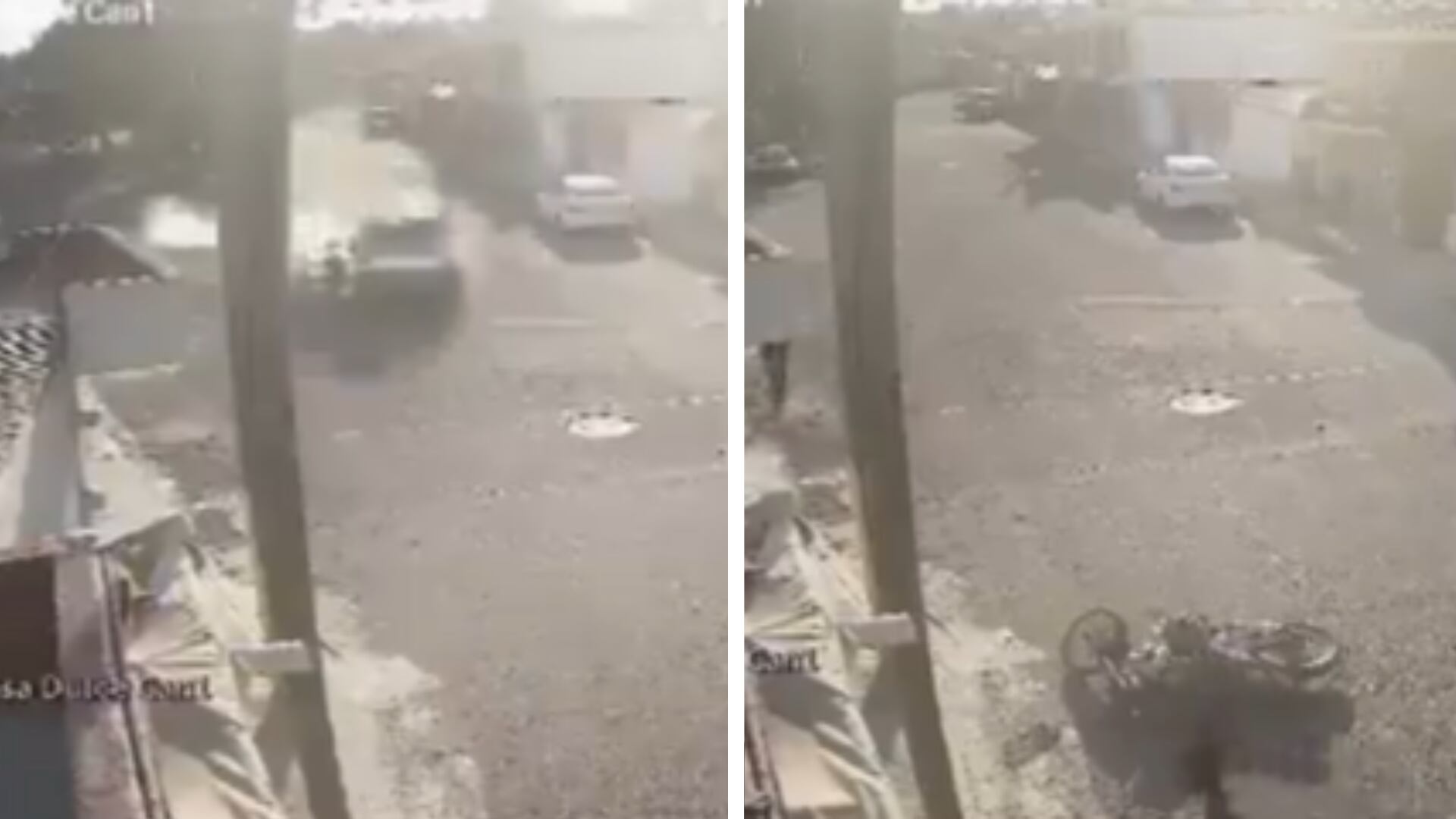 Patrulla embiste a motociclista en Puebla
