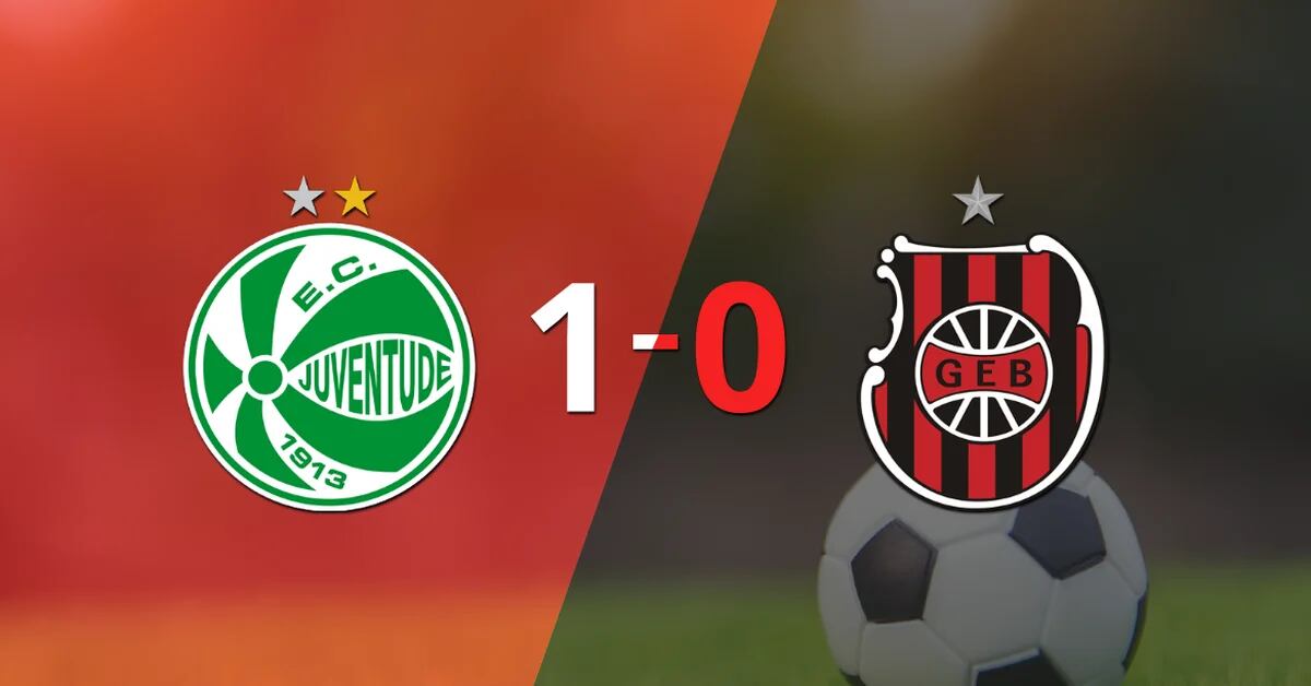 Juventude were reached with a goal to defeat Brazil-RS at the Alfredo Jacobi Stadium