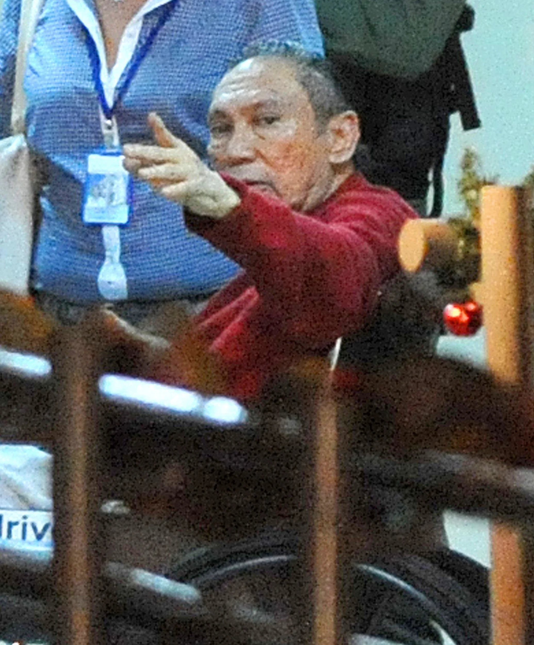 Noriega en el diciembre de 2011 tras llegar a la cárcel de Renacer en Panamá (AFP)