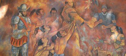 El inquisidor franciscano fray Diego de Landa, quien mandó asesinar a miles de mayas acusados de herejes.
