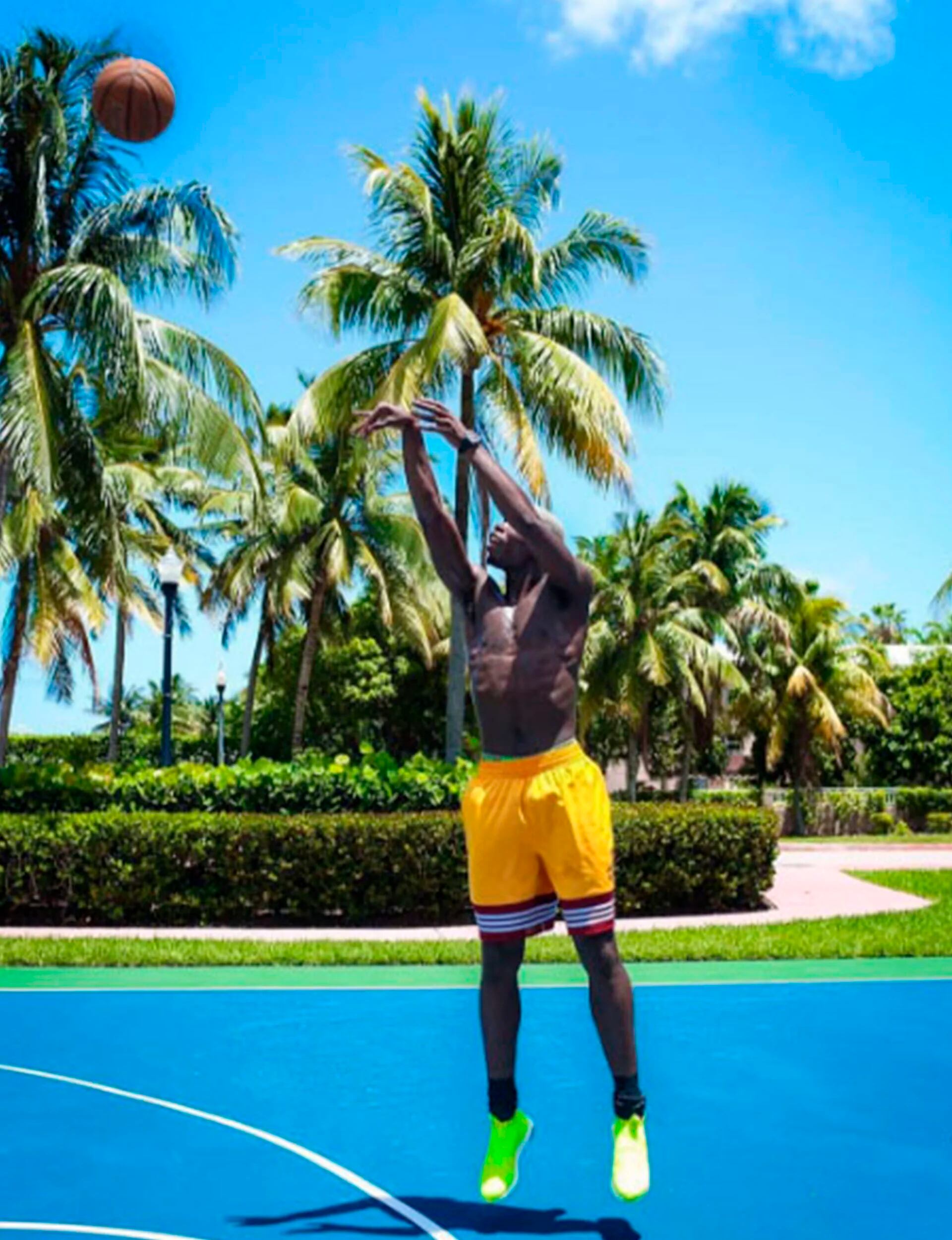 Paul Pogba prueba con otro deporte (Instagram)