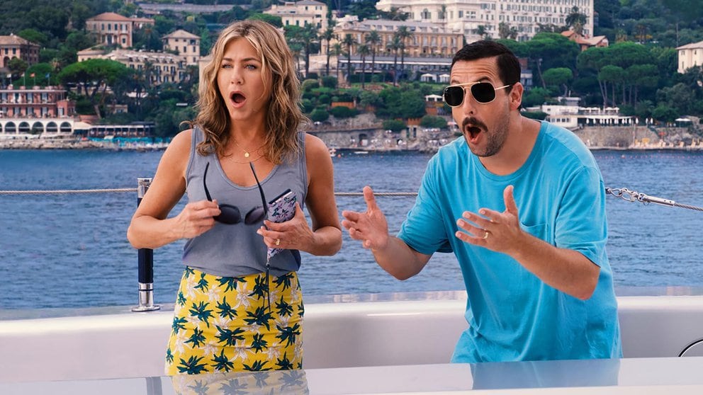 Jennifer Aniston and Adam Sandler