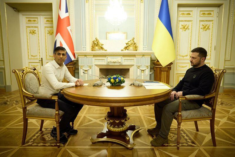El Alto Representante destacó el fuerte compromiso de Rishi Sunak con la defensa de Ucrania (REUTERS)