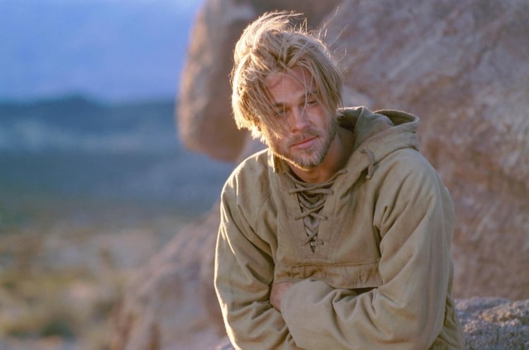 Brad Pitt grabando en la Argentina la película 