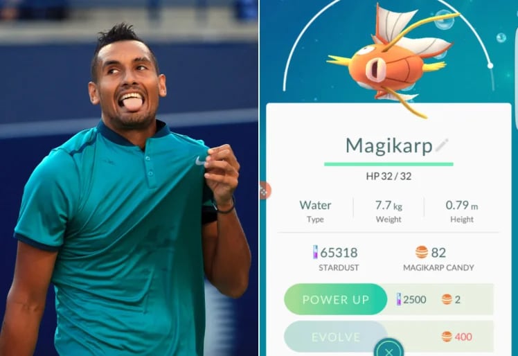 Nicholas Kyrgios y la aplicación del momento (Nintendo)