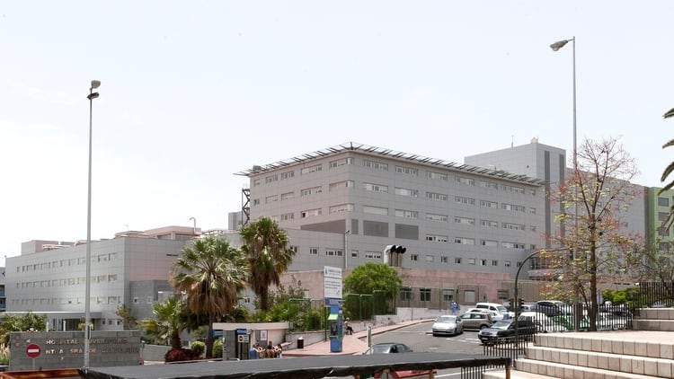 Hospital Universitario Nuestra Señora de Candelaria, donde se realizaron los análisis al paciente italiano (Gobierno de Canarias)