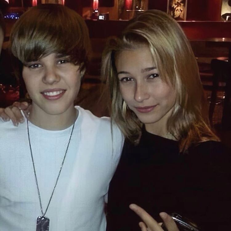 Justin Bieber y Hailey Baldwin cuando eran adolescentes (IG: justinbieber)