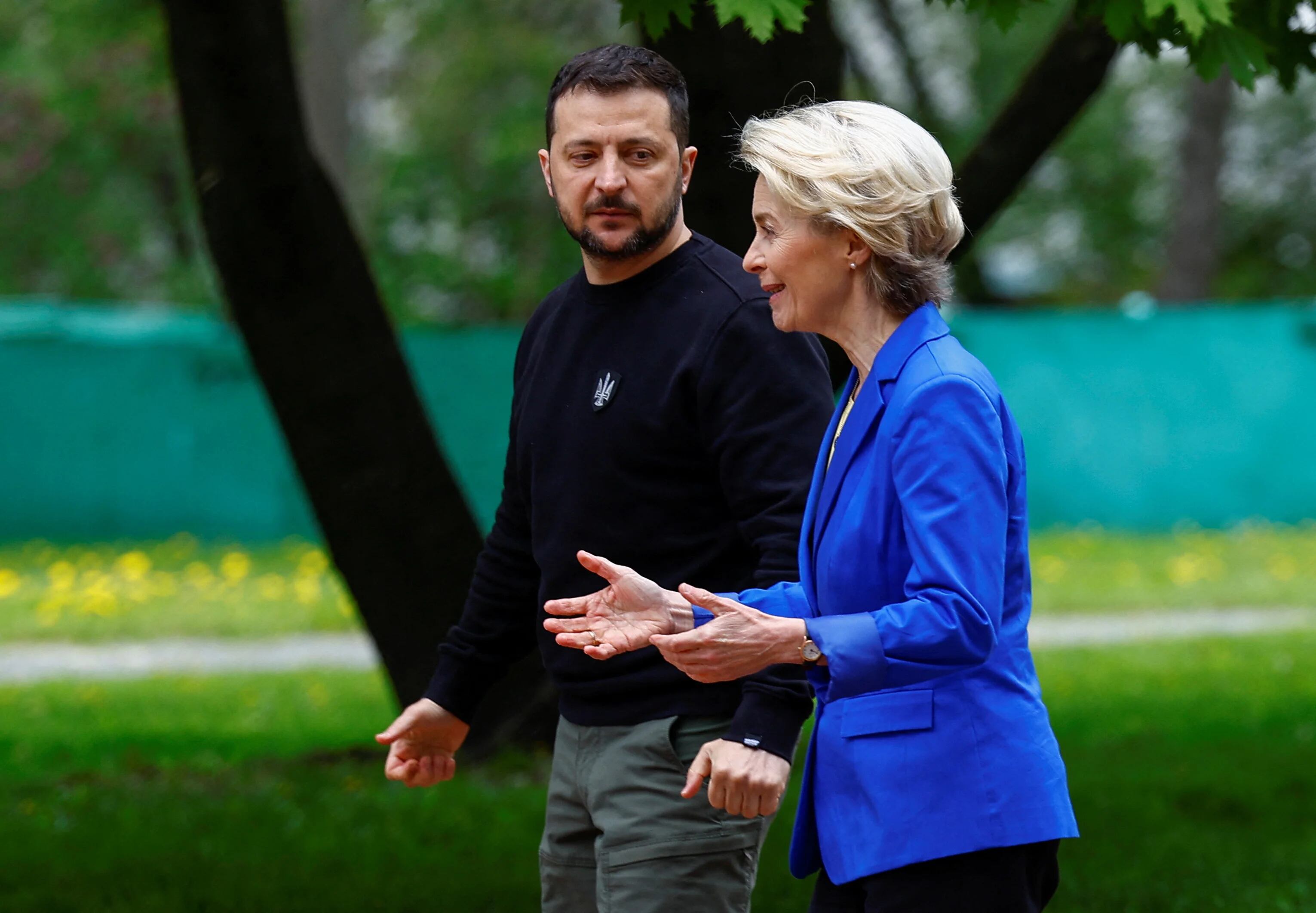 Volodimir Zelensky y Ursula von der Leyen (Reuters)