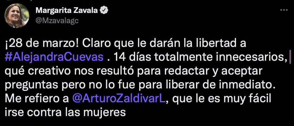 Margarita Zavala Arturo Zaldivar Alejandra Cuevas