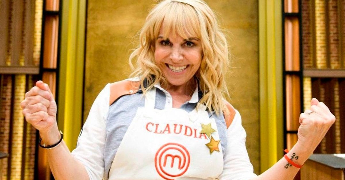 Claudia Villafane with Teleshow, after the consecration of Masterchef Celebrity: 
