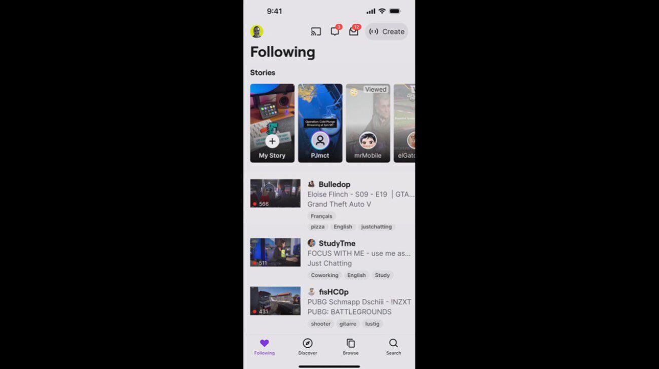 Twitch sta lanciando la sua funzione Storie per informare gli utenti della loro attività sulla piattaforma.  (Contrazione)
