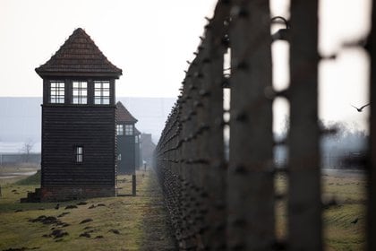 The watchtowers of former Nazi German Auschwitz-Birkenau concentration camp complex are pictured in Oswiecim, Poland, January 14, 2020. Picture taken  January 14, 2020. REUTERS/Axel Schmidt