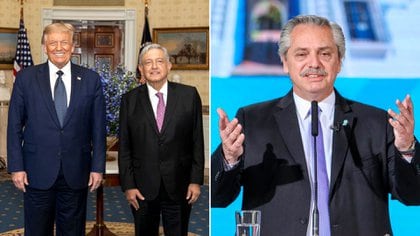 El presidente mexicano Andrés Manuel López Obrador llenó de elogios a su par estadounidense Donald Trump, al que Alberto Fernández acusa de romper la Unasur, hundir la Celac y birlarle la presidencia del BID