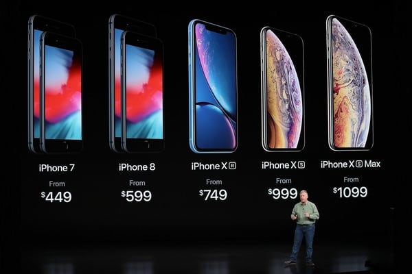 Los precios de los nuevos iPhones