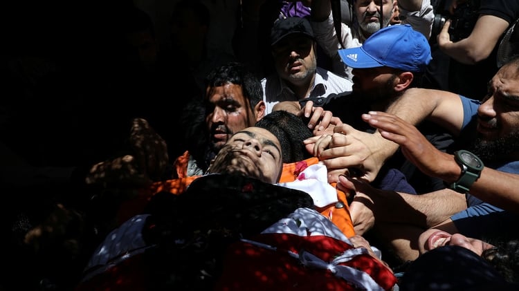 Uno de los heridos REUTERS/Mohammed Salem TEMPLATE OUT