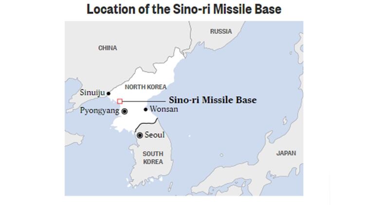 La ubicaciÃ³n de la Base de Operaciones de Misiles Sino-ri