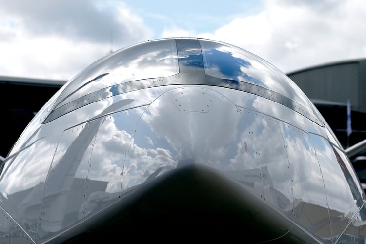 Israeli Eviation Alice electric aircraft is seen on static display, at the eve of the opening of the 53rd International Paris Air Show at Le Bourget Airport near Paris, France, June 16 2019. REUTERS/Pascal Rossignol