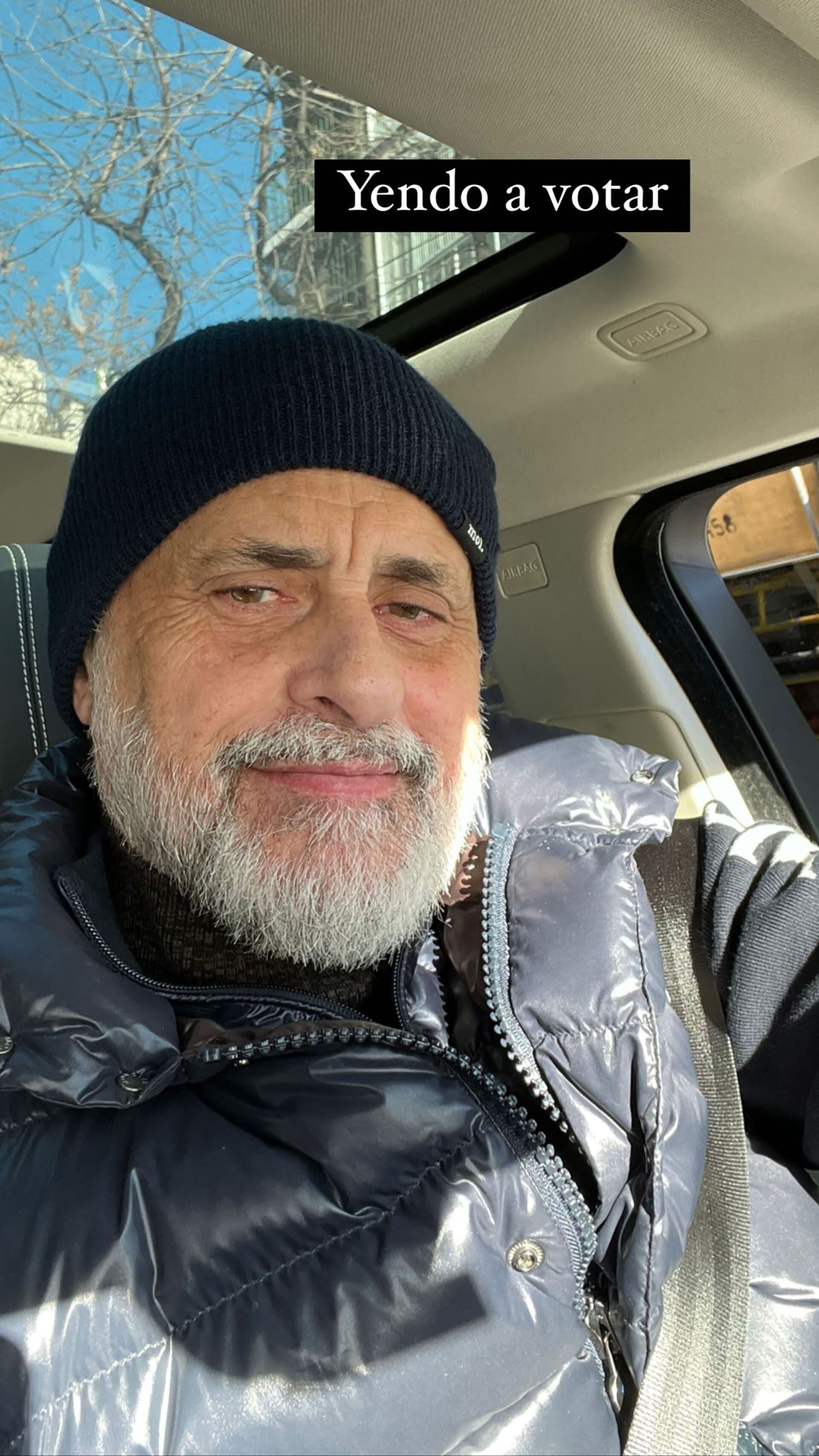 Jorge Rial asistió a votar (Foto: Instagram)