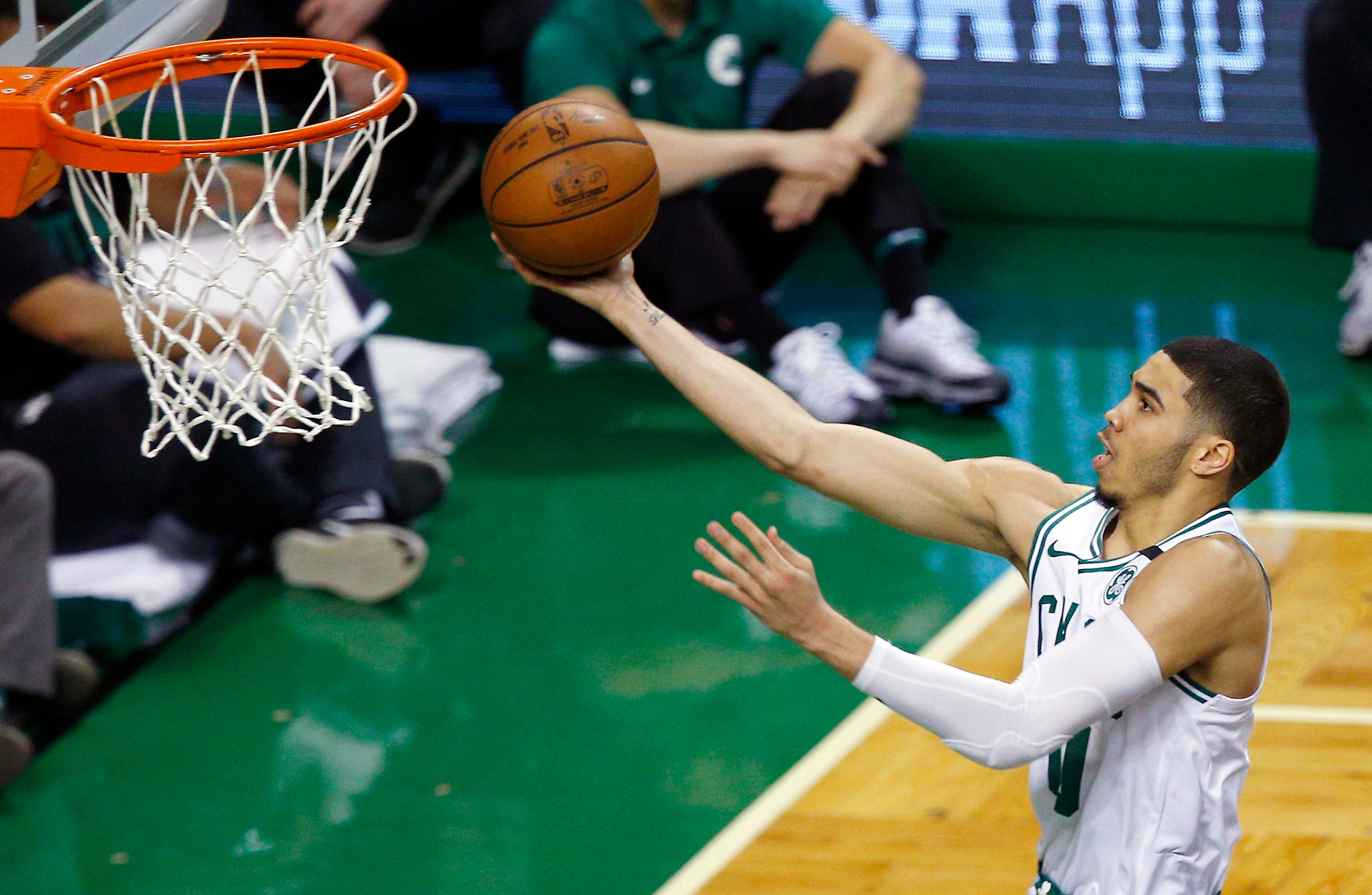 En la imagen, el jugador Jayson Tatum, de los Celtics de Boston (EFE) 