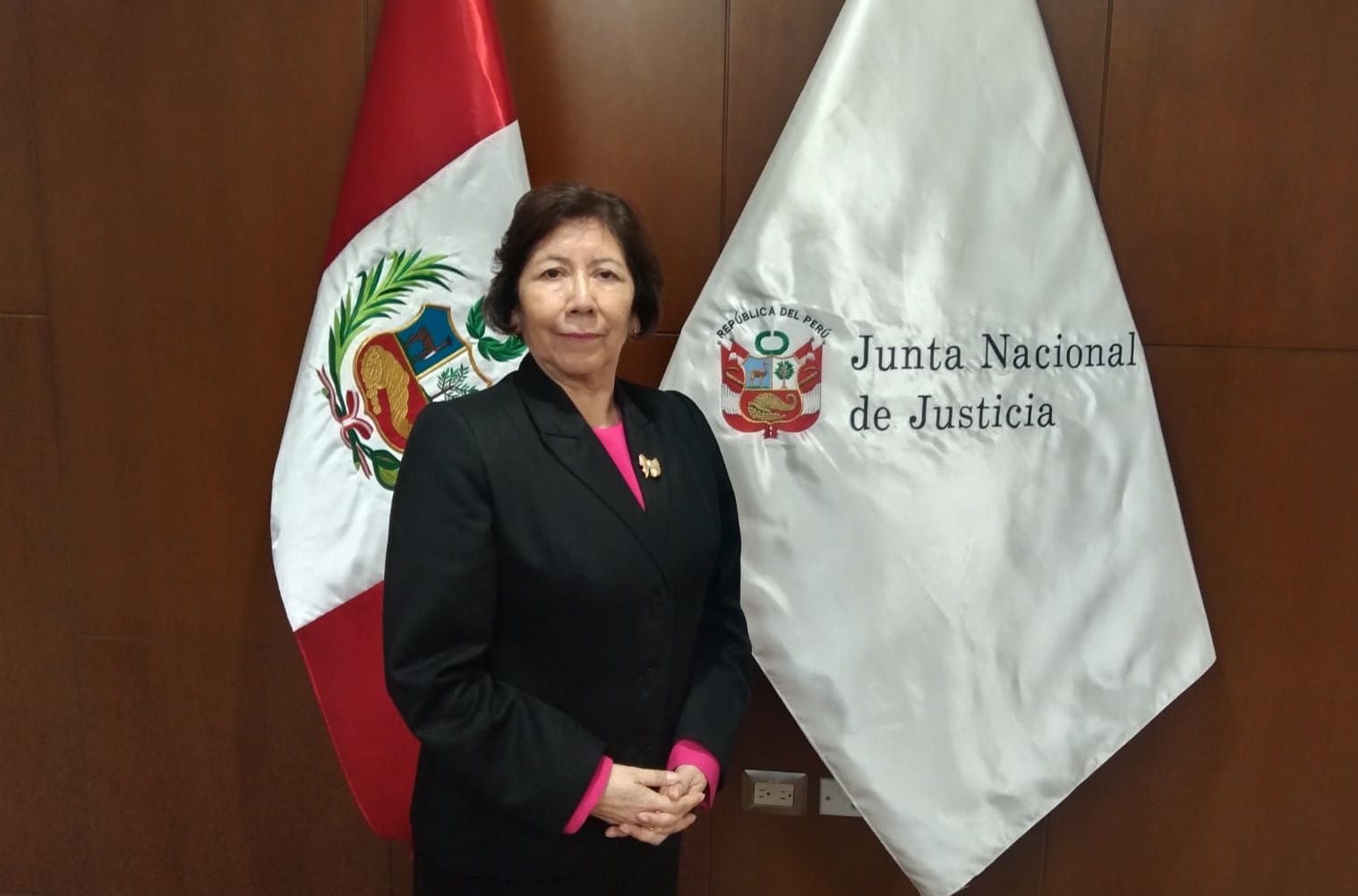 Imelda Tumialán, presidenta de la Junta Nacional de Justicia, habló con Infobae Perú sobre el proceso sumario que se le inició en el Congreso. Foto: Rodrigo Chillitupa.