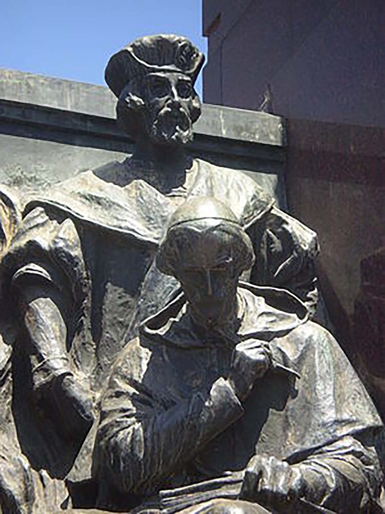 Martín del Barco Centenera en el Monumento a España en Buenos Aires