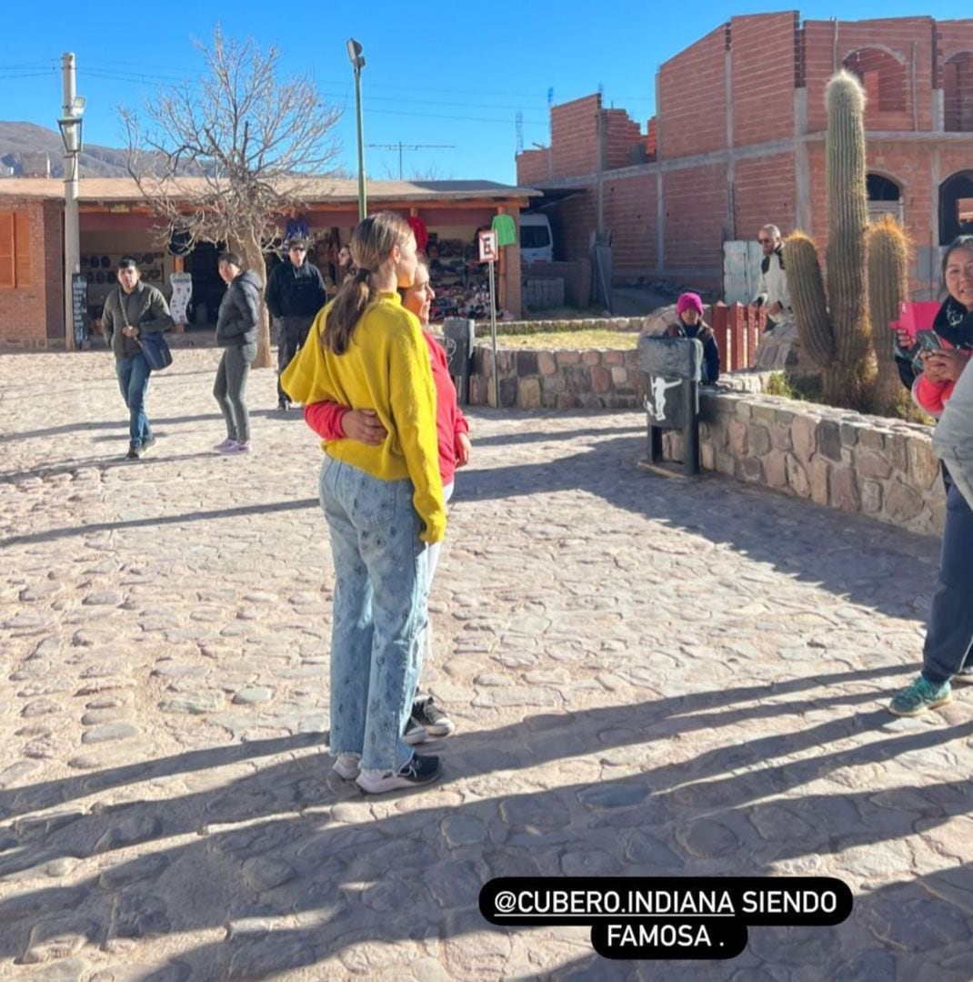 El posteo en instagram subido por Mica Viciconte, con una imagen de Indiana Cubero