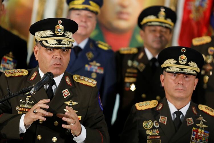 Vladimir Padrino Lopez, durante una conferencia de prensa en Caracas (Reuters/Manaure Quintero)