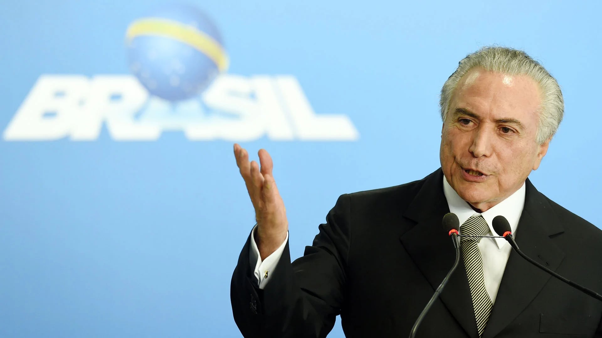 El presidente Michel Temer logró un retroceso menor al previsto en la economía brasileña. (AFP)