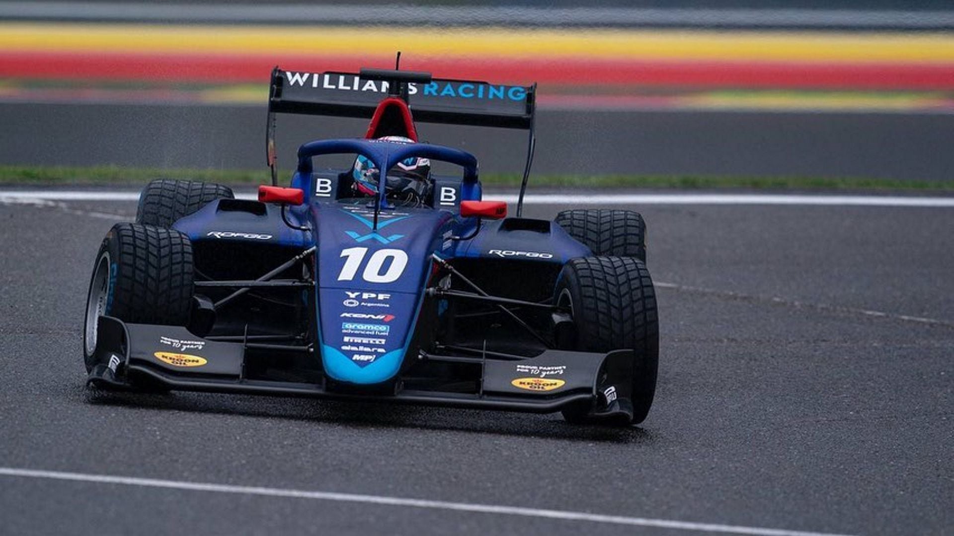 Franco Colapinto en acción con su Dallara en la última fecha disputada en Spa-Francorchamps (James Gasperotti)