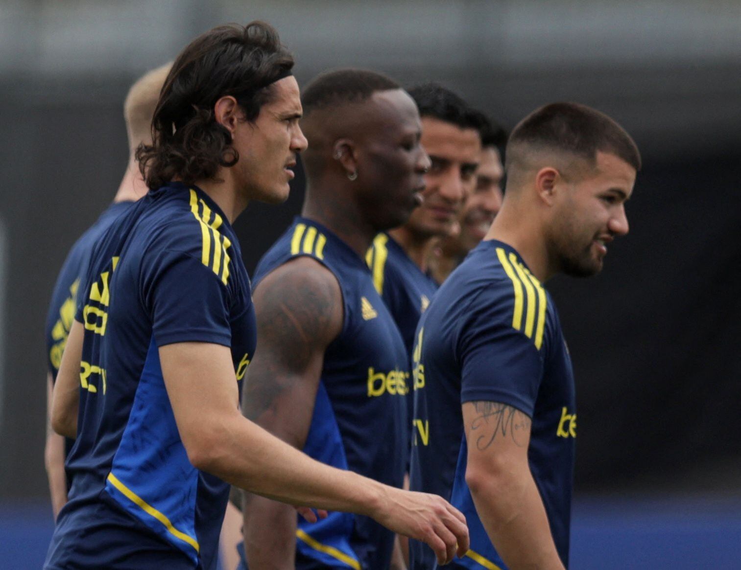 Luis Advícunla entrenó junto al plantel completo de Boca Juniors en Brasil - Créditos: Reuters 