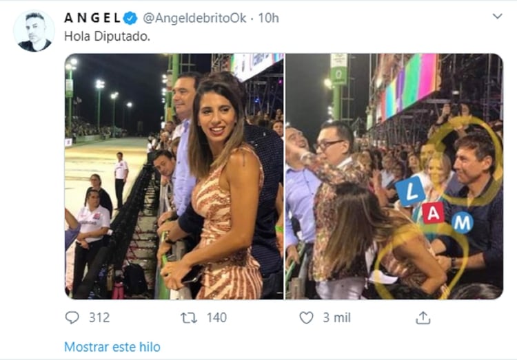 La polémica foto entre Cinthia Fernández y Luis Petcoff Naidenoff